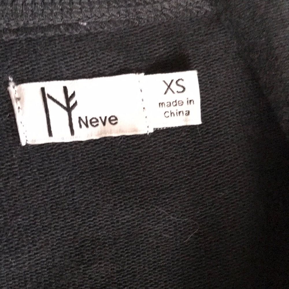 Neve Black Womens Full Zip Up Ski Graphic Pullover Sweater XS - Picture 8 of 9